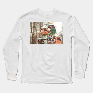 The park. Carousel in winter Long Sleeve T-Shirt